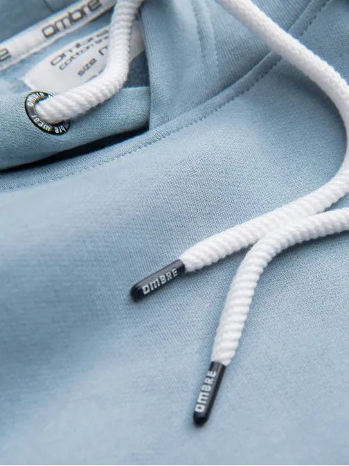 Brezčasen moder pulover V7 SSBN-0177