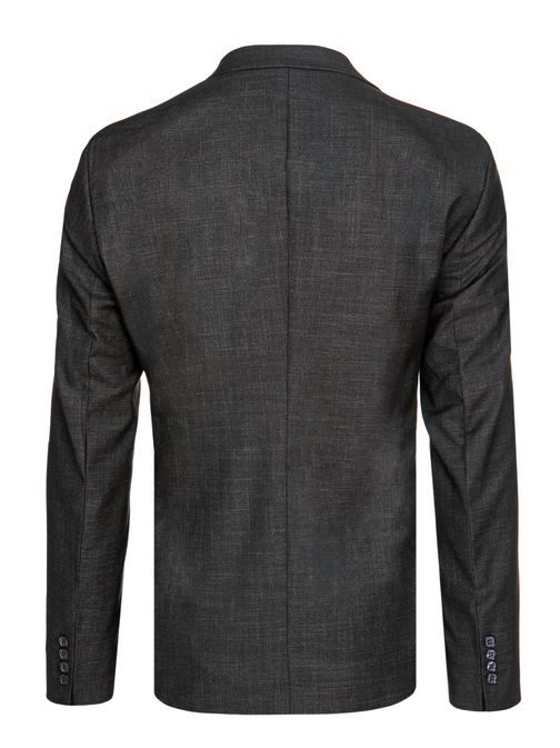 Moški enonadstropni suknjič v sivi barvi