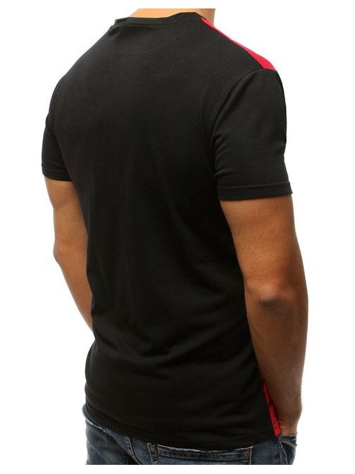 Stilska rdeče črna majica 82