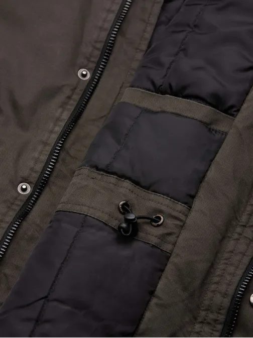 Stilska olivna zimska bunda C512