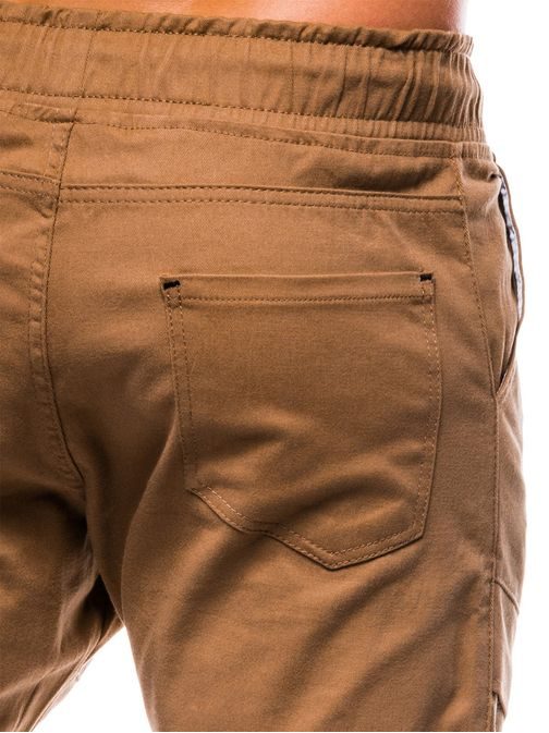 Modne camel moške jogger hlače p707