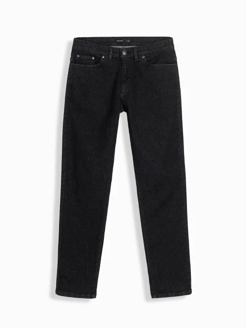 Modne črne moške kavbojke V2 PADP-0152