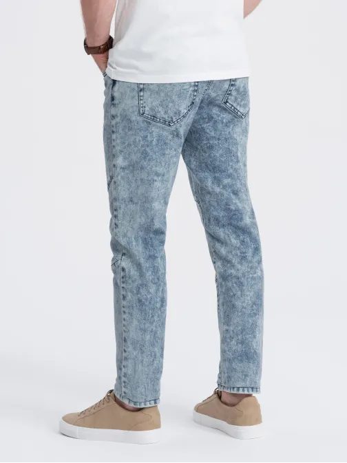 Modne moške kavbojke s šivi V1 PADP-0109