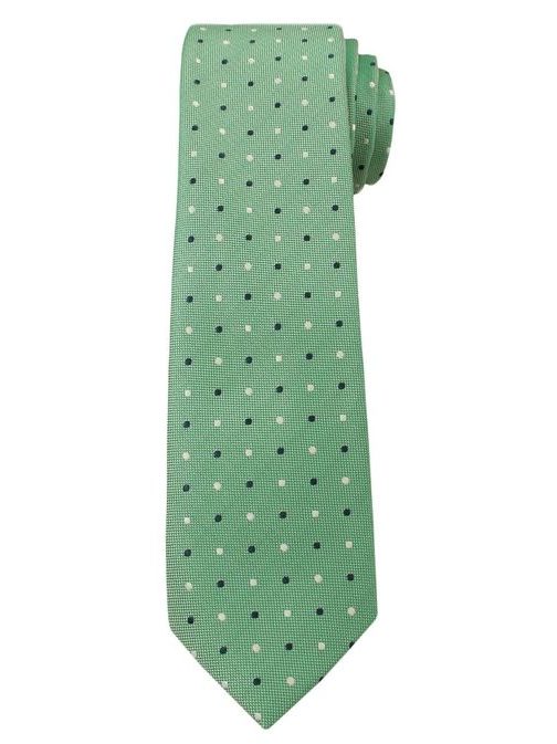 Zelena kravata s pikami