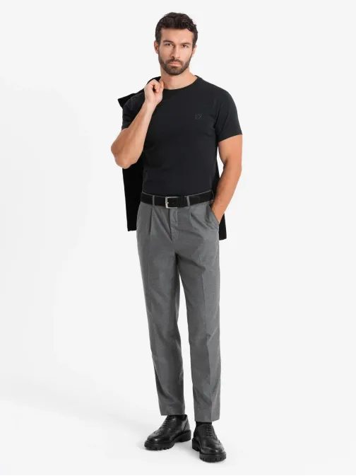 Unikatna črna majica z logotipom  V1 TSBC-0222