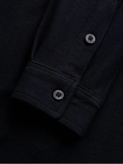 Črna srajca z dolgimi rokavi K540