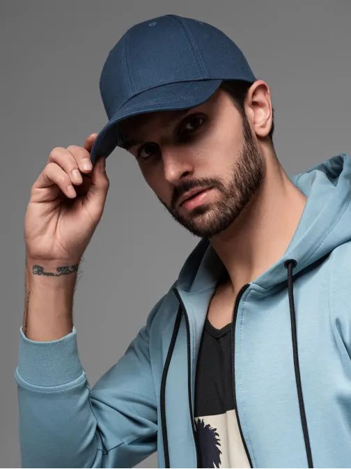 Enobarvna temno modra kapa V2 ACCS-0105