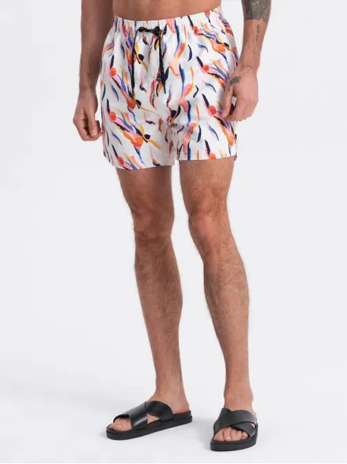 Bele kopalke z barvnim motivom V2 SRBS-0140