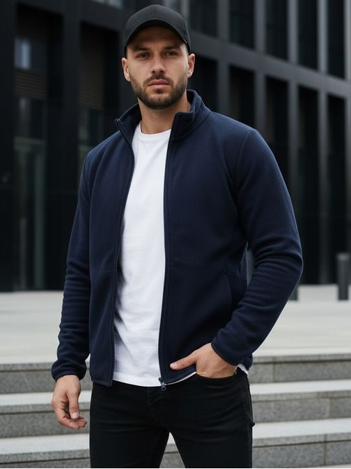 Granat pulover na zadrgo brez kapuce