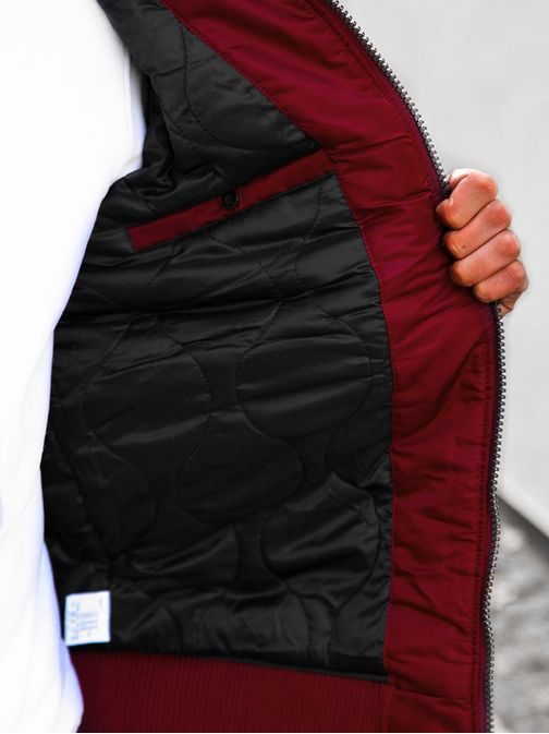 Bordo bomber jakna modernega izgleda O/X1026KZ