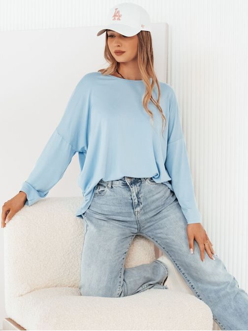 Oversize ženska modra bluza Bafina