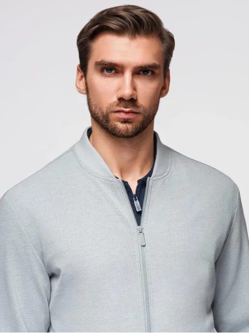 Siva bomber jakna za moške V4 OM-JANP-0159