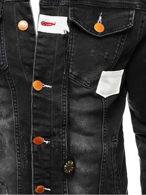 Modna moška črna jeans jakna G/600