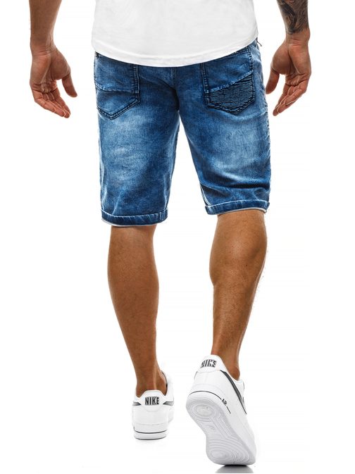 Moške jeans kratke hlače modre OZONEE RF/HY320/3