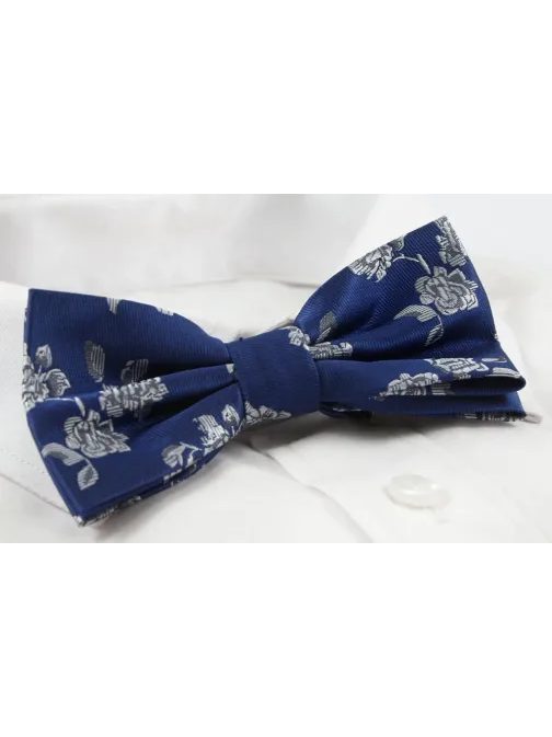 Modra moška metuljčka s cvetličnim vzorcem