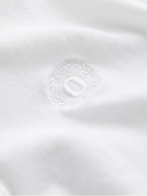 Preprosta bela polo majica S1374