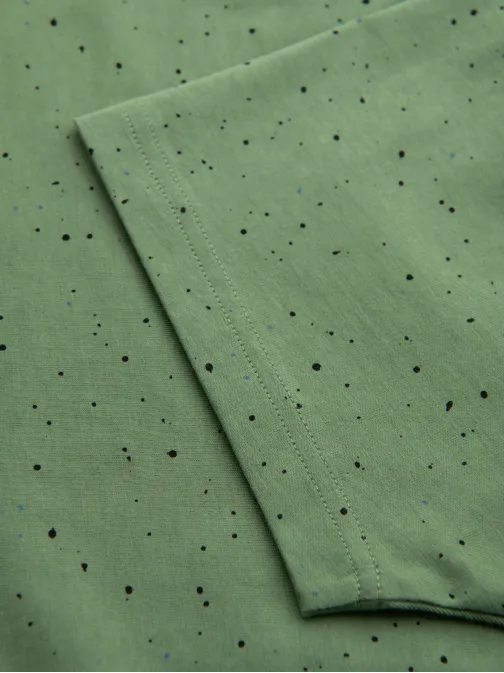 Modna zelena moška majica s potiskom V4 TSFP-0186