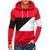Udoben pulover s kapuco v rdeči barvi B1445