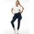 Trendovske granatne ženske jogger hlače O/802