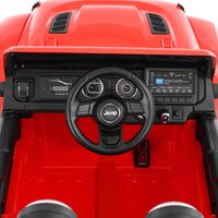 Palubná doska na detskom autíčku Jeep Wrangler Rubicon Red
