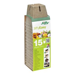 Rašelinový kvetináč hranatý Jiffypot® S8-15, 8 x 8 cm - bal. 15 ks