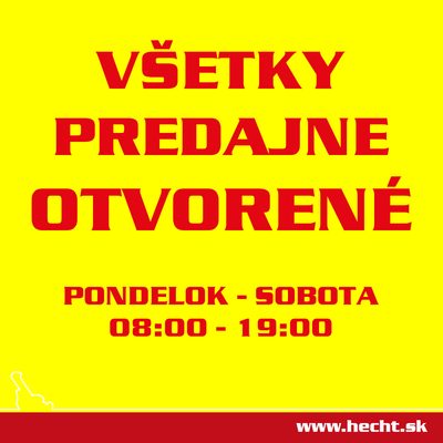 Všetky predajne opäť otvorené