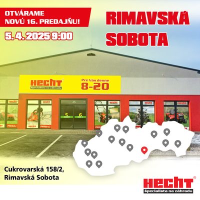 Otvárame novú predajňu v Rimavskej Sobote