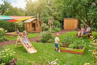 Záhrada ako detský raj: Ako skĺbiť bezpečnosť, kreativitu a funkčnosť