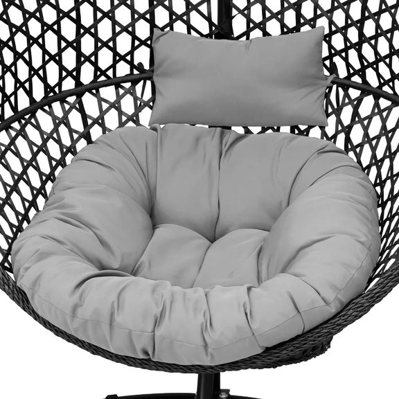 Pohodlný vankúš na hojdacom kresle HECHT VICKY BLACK