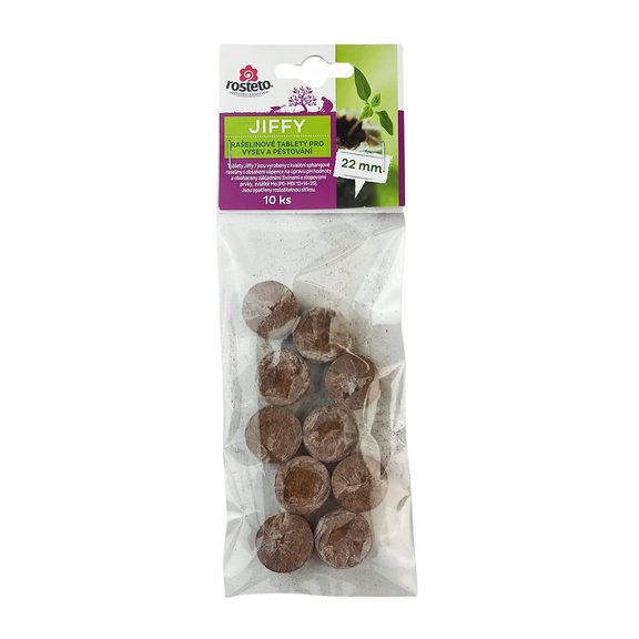 Jiffy Rosteto 22 mm sieťka (10 ks)