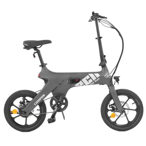 Skladací elektrobicykel HECHT COMPOS MINI GREY