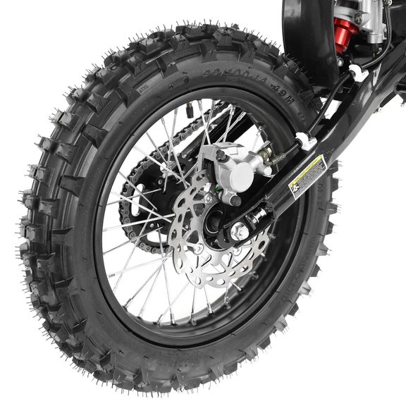 Zadné koleso s kotúčovou brzdou motorky HECHT 51126 GREEN