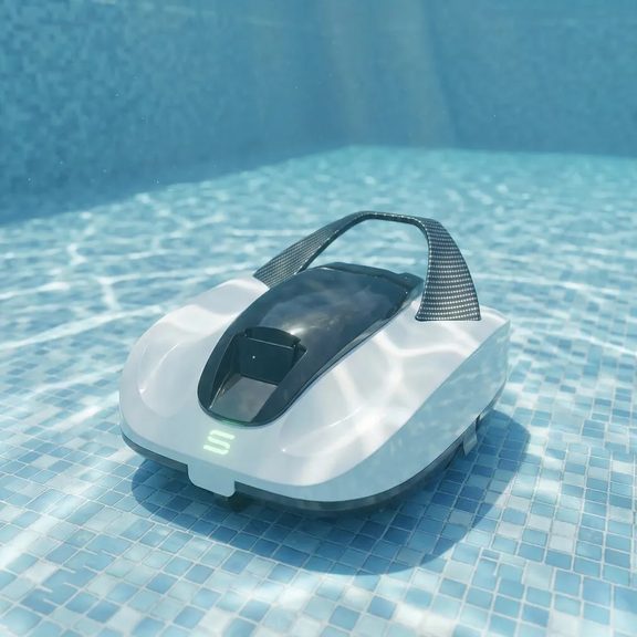 Automatický bazénový vysávač HECHT BLUESEA 100 v bazéne