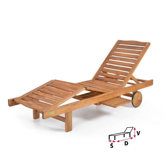 HECHT RESORT A - Polohovateľné lehátko