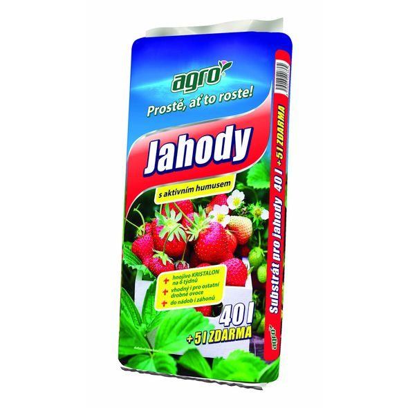 AGRO SUBSTRÁT NA JAHODY 40+5 L ZADARMO