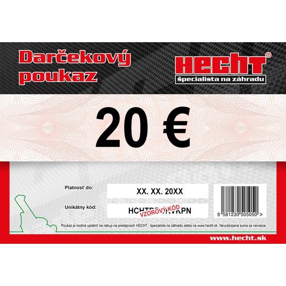 DARČEKOVÝ POUKAZ V HODNOTE 20 €