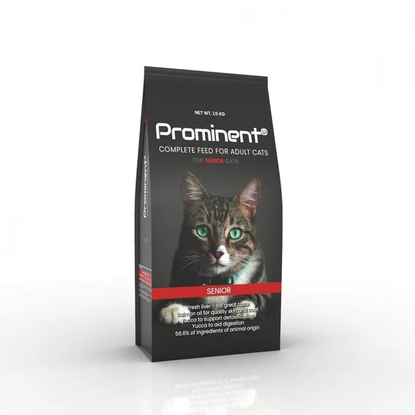 Prominent Cat Senior 1,5 kg - Prémiové krmivo pre staršie mačky