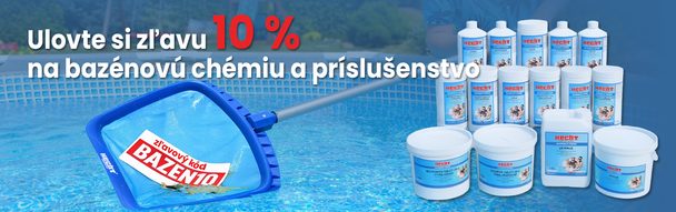 Zľava 10 % na bazénovú chémiu a príslušenstvo