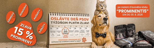 Oslávte deň psov týždňom plným zliav!