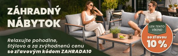 Záhradný nábytok so zľavou 10 %