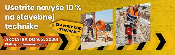 Zľavový kód: STAVBA10