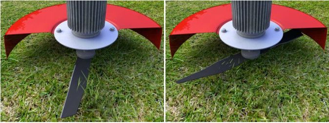 princíp fungovania mulčovacieho noža