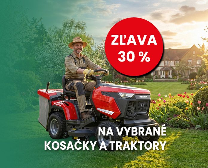 Traktory a kosačky so zľavami až 30 %
