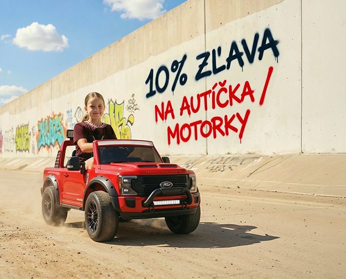 Zľava 10 % na detské autíčka a motorky