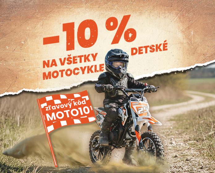 Zľava 10 % na detské motorky
