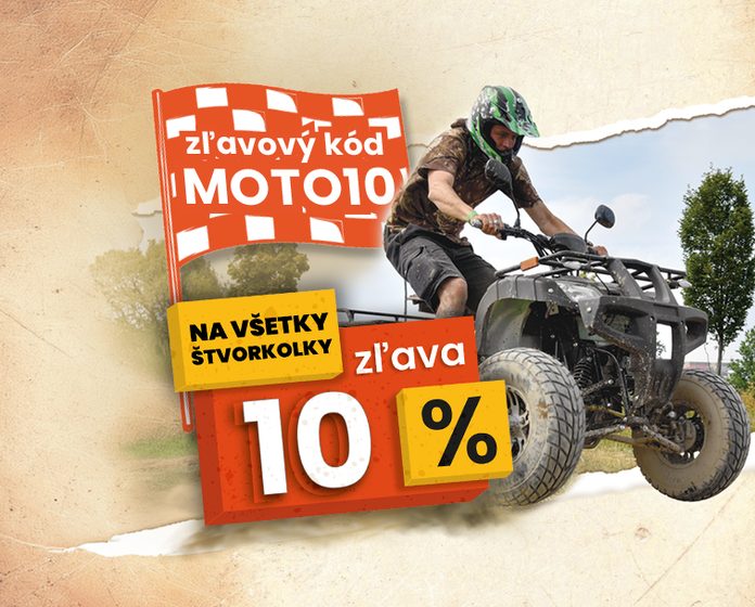 Štvorkolky so zľavou 10 %
