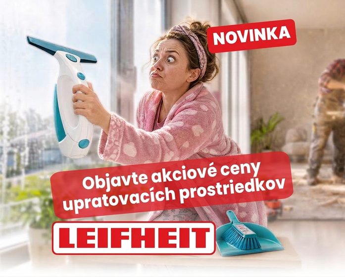 Objavte akciové ceny upratovacích prostriedkov LEIFHEIT