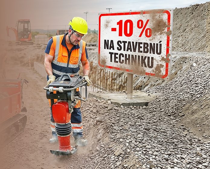 Zľava 10 % na stavebnú techniku