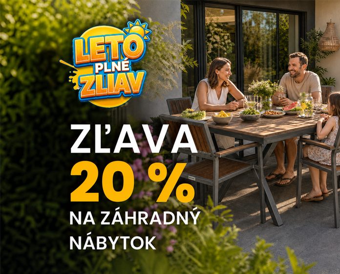 Zľava 20 % na záhradný nábytok