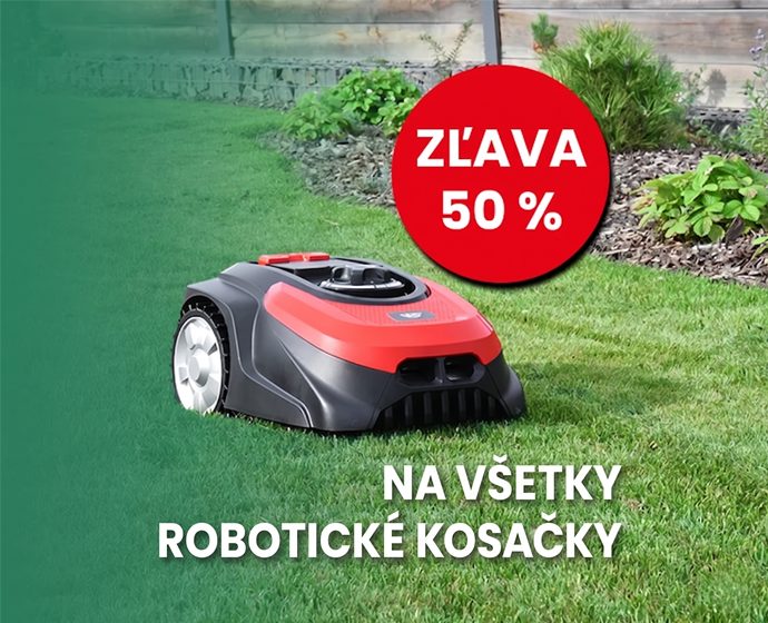 Dvojitá zľava na robotické kosačky